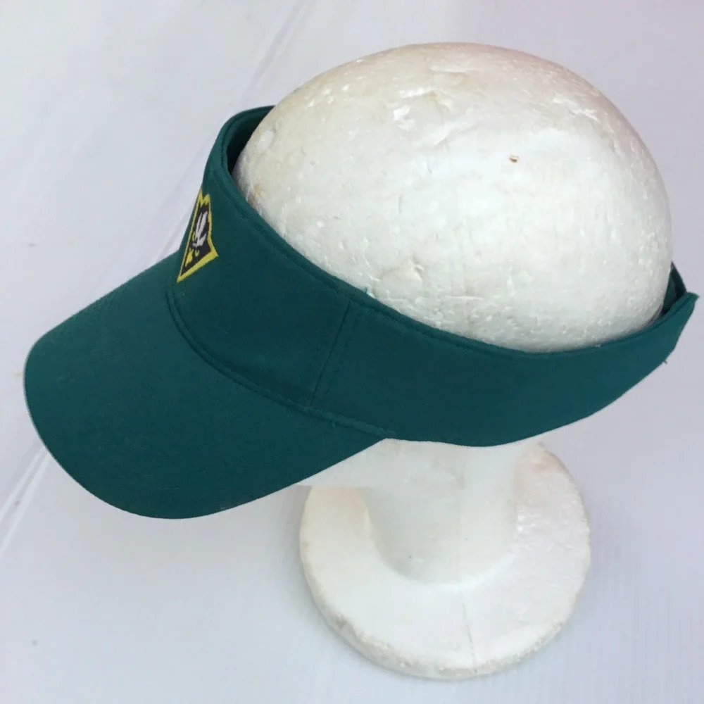 Adidas Forest Green Adjustable Cotton Athletic Golf Visor W772Z‎ 035816 OSFA